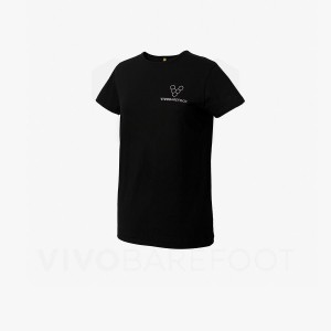 Black Women's Vivobarefoot Rapanui Sport T Shirts | IN346EI