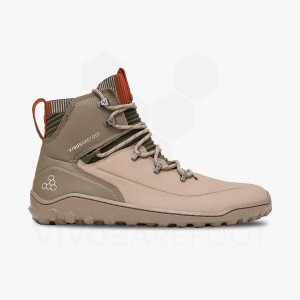 Brown Men's Vivobarefoot Tracker Decon FG2 Hiking Shoes | IN015XG