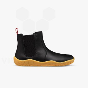 Obsidian Kids' Vivobarefoot Fulham II Juniors Shoes | IN421HT