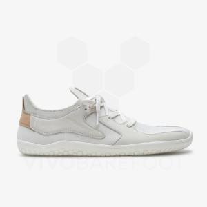 White Men's Vivobarefoot Primus Asana Lifestyle Shoes | IN132KW