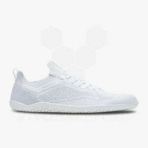 White Women's Vivobarefoot Primus Lite Knit Training Shoes | IN257PV
